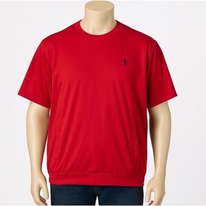 Polo Golf Ralph Lauren Pullover Jacket Mens‎ L Red Short Sleeve Windbreaker